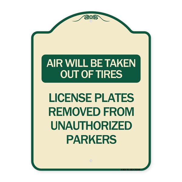 Air Will Be Taken Out of Tires License Plates Removed from Unauthorized Parkers, A-DES-TG-1824-24348